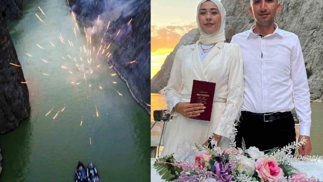 Karanlık Kanyon nikah akdine şahitlik etti