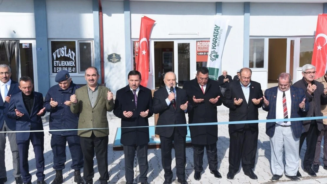 Karatay'da Acıdort Sosyal Tesisi Ve Lojman Binası hizmete açıldı