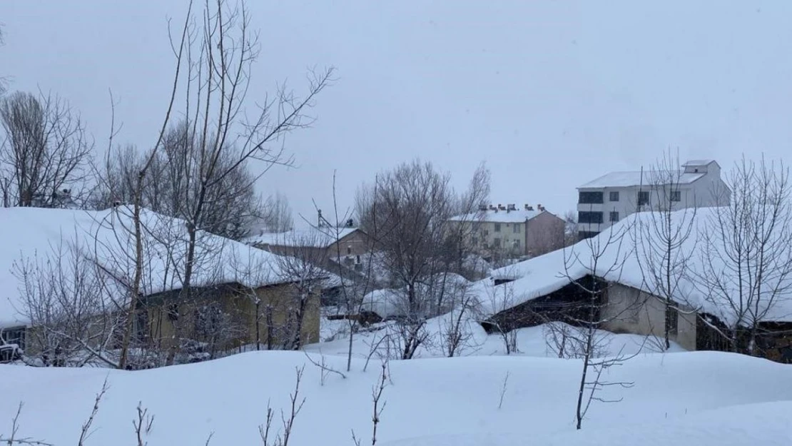 Karlıova'da kar kalınlığı yer yer 1 metreyi buldu