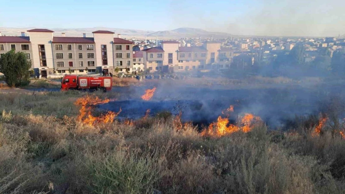 Kars'ta 2 ayrı bölgede örtü yangını