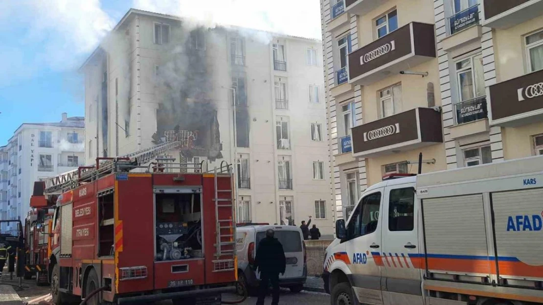 Kars'ta doğal gaz kaynaklı patlama