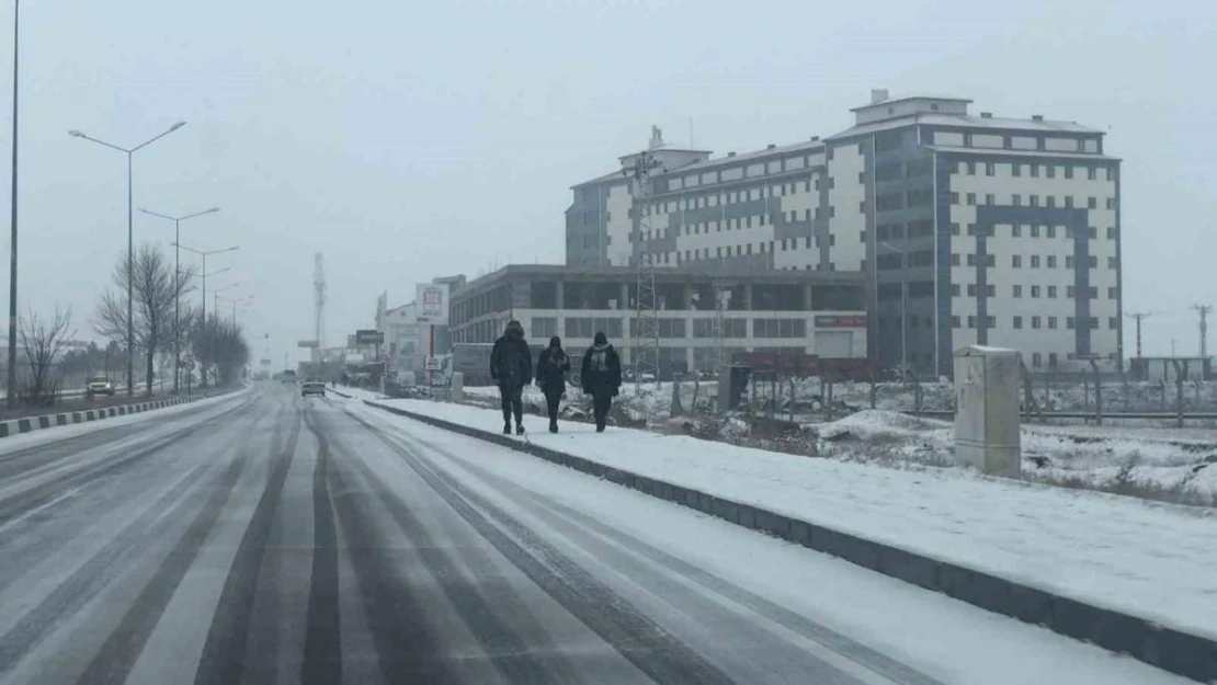 Kars'ta kar yağışı etkili oluyor