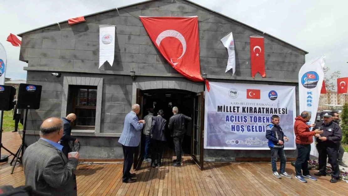 Kars'ta Millet Kıraathanesi açıldı