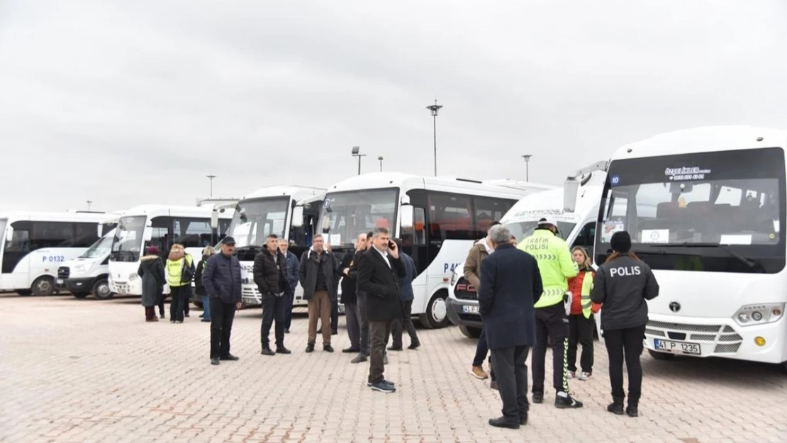 Kartepe'de öğrenci servislerine sıkı denetim