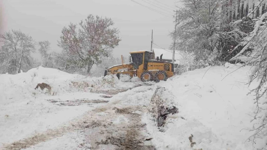 Kastamonu'da karın kapattığı 39 köy yolu açıldı