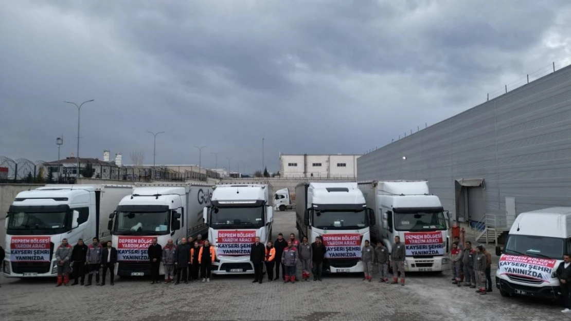 Kayseri Deprem Koordinasyon Merkezi'nin yardım eli Malatya'ya uzandı