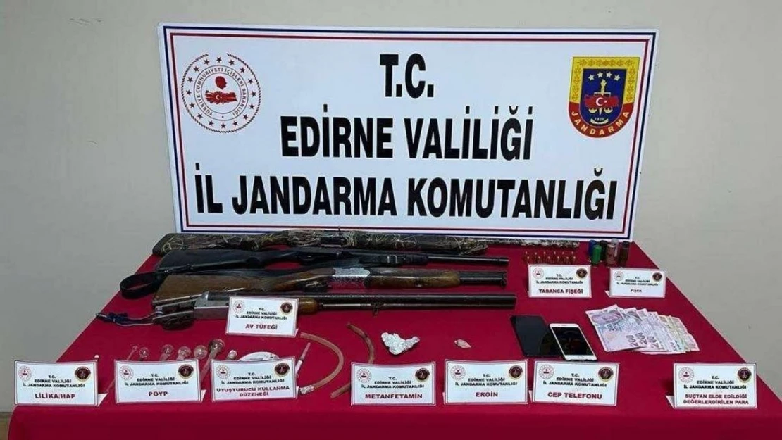 Keşan'da uyuşturucu operasyonu: 2 gözaltı