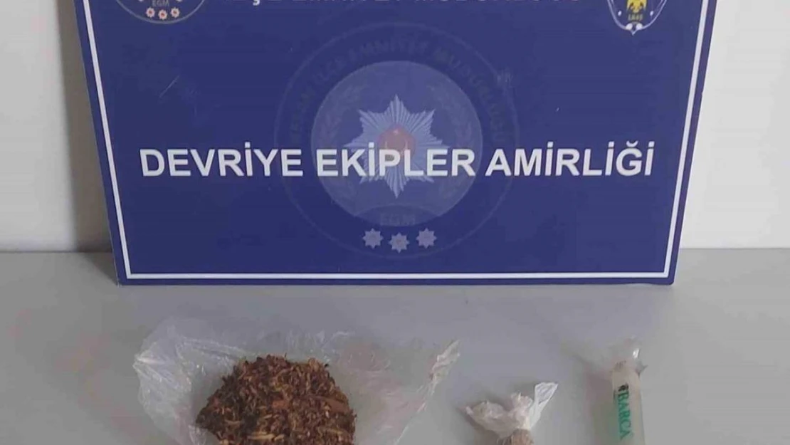 Keşan'da üzerinde uyuşturucu yakalanan şüpheli gözaltına alındı