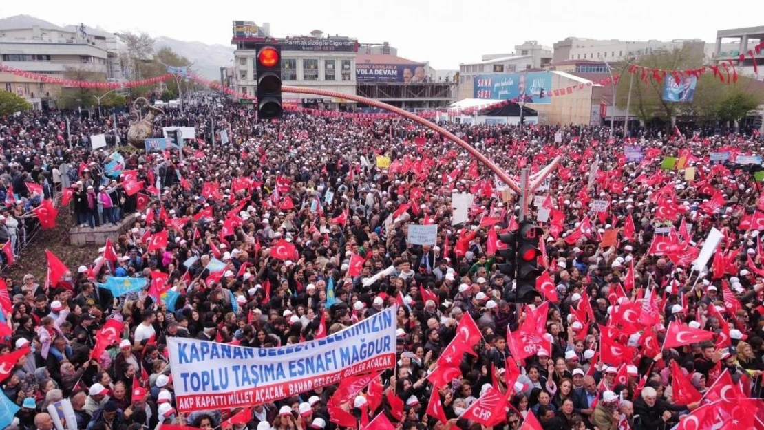 Kılıçdaroğlu, Erzincan'da miting yaptı