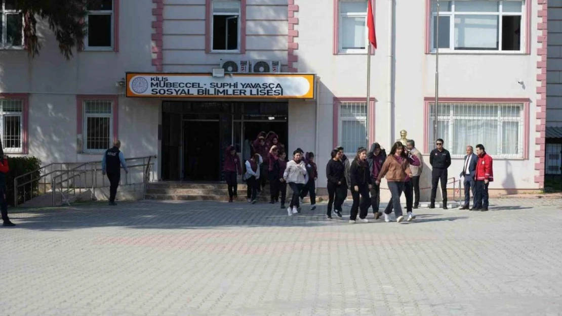 Kilis'te deprem tatbikatı düzenlendi