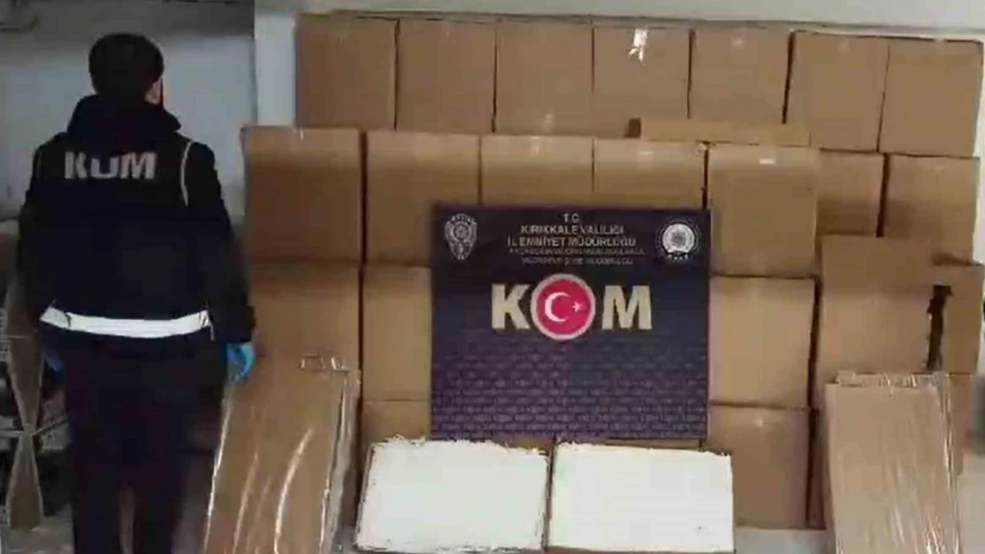 Kırıkkale'de 1 milyon 267 bin makaron ele geçirildi