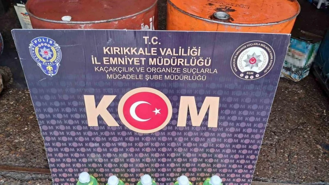 Kırıkkale'de 350 litre kaçak akaryakıt ele geçirildi: 1 gözaltı