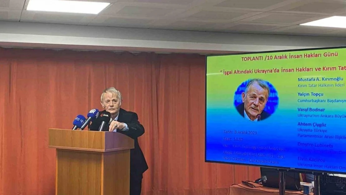 Kırım Türkleri Kültür ve Yardımlaşma Derneği'nden 'İşgal Altındaki Ukrayna'da Kırım Tatarları' toplantısı