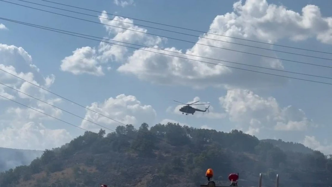 Kızılcahamam'da çıkan orman yangını Saray köyüne ulaştı