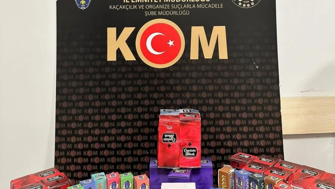 Kocaeli'de 180 bin dolu ve boş kaçak makaron ele geçirildi