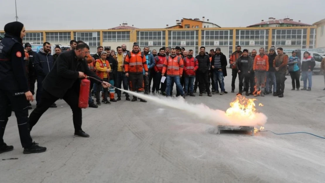 Kocasinan'da gerçeğini aratmayan tatbikat