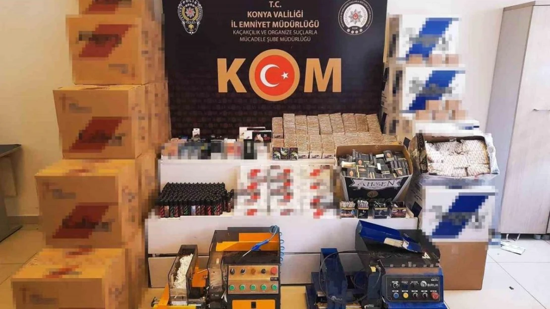 Konya'da kaçakçılık operasyonu: 9 gözaltı