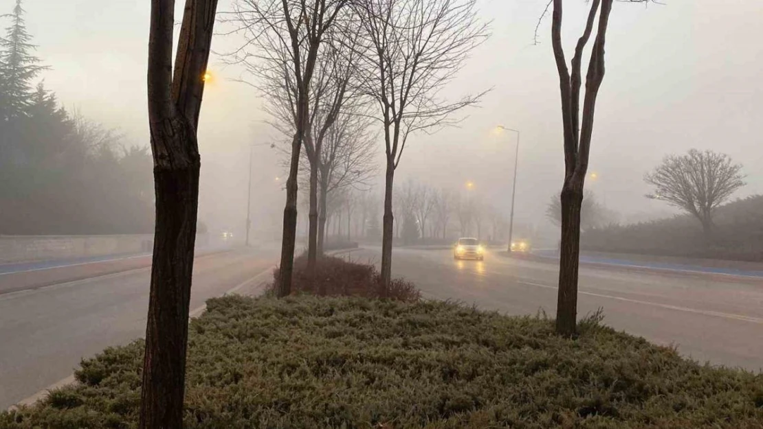 Konya'da sabah saatlerinde sis etkili oldu