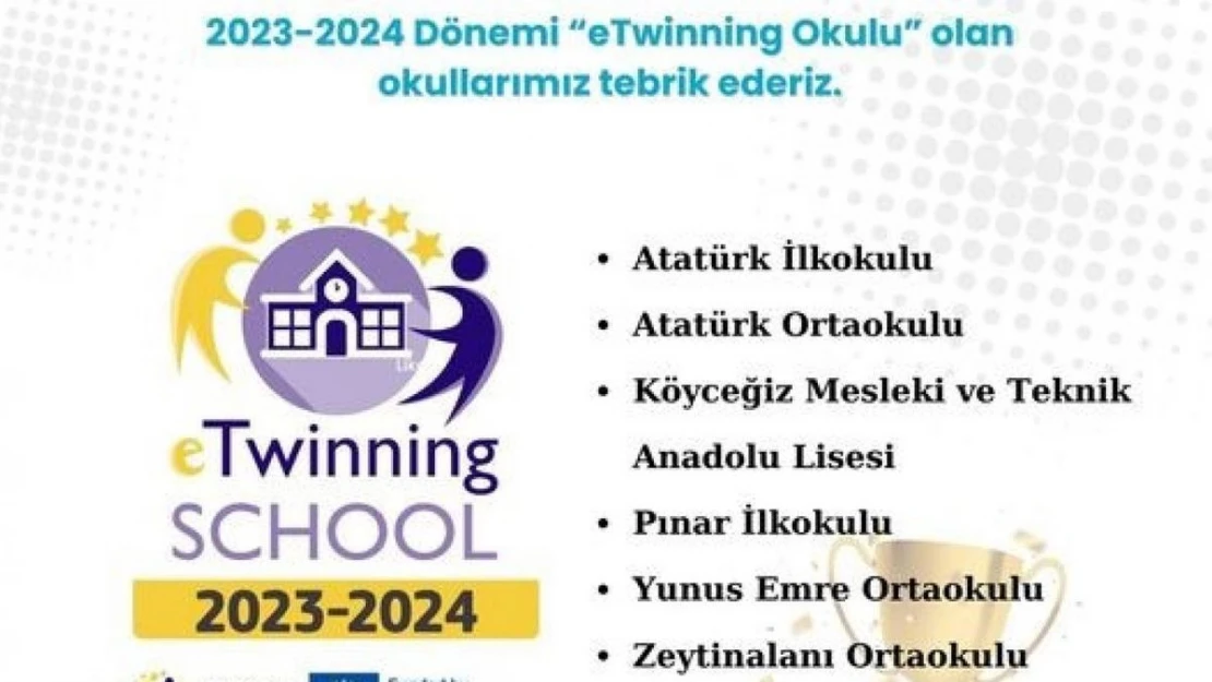 Köyceğiz'de 6 okul eTwinning okulu seçildi