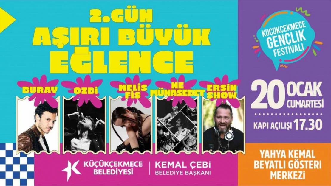 Küçükçekmece'de '3. Gençlik Festivali' için geri sayım başladı