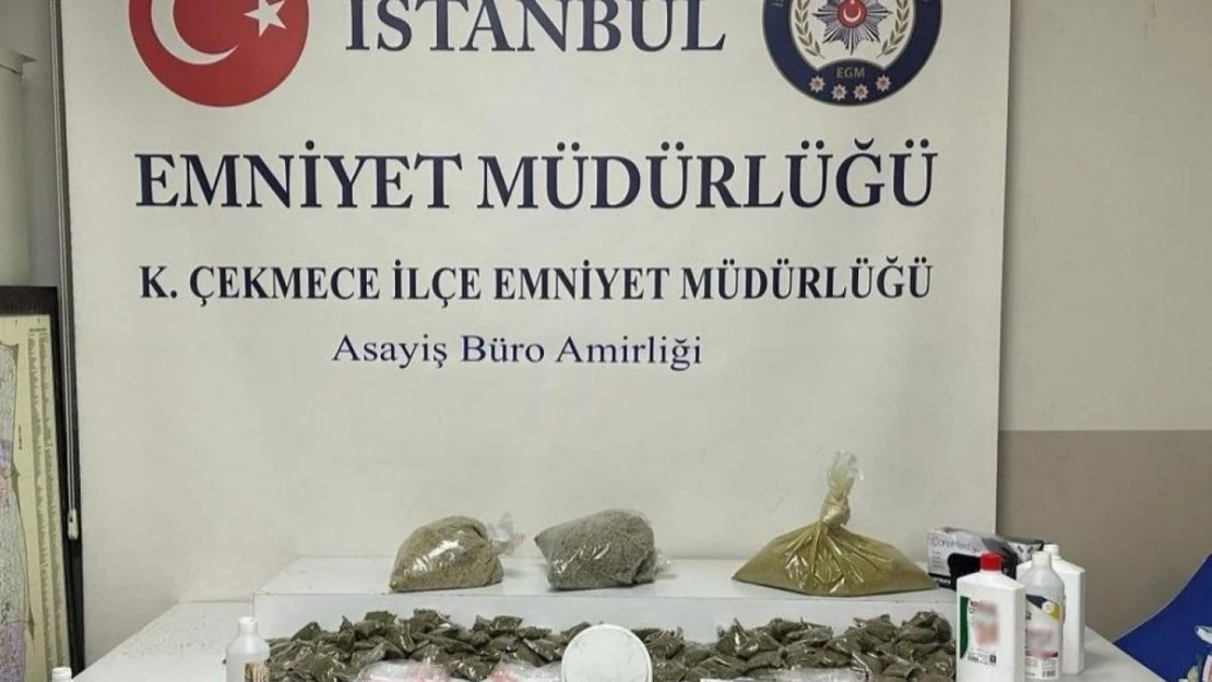 Küçükçekmece'de uyuşturucu madde ticareti yapan 2 kişi gözaltına alındı