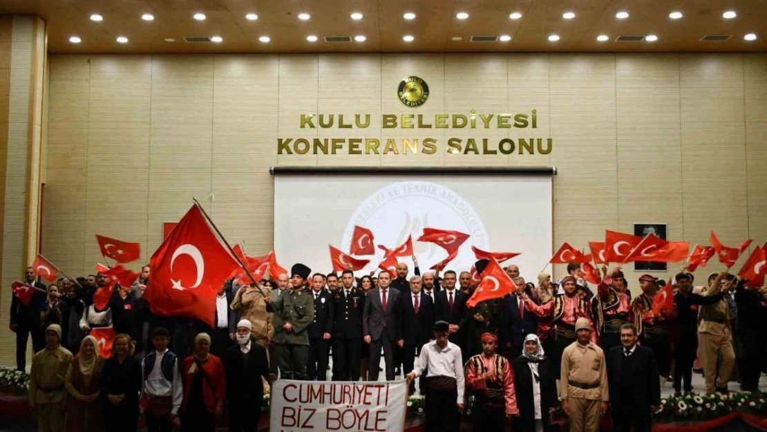 Kulu'da Cumhuriyet'in Kuruluşunun 100. Yılı coşkuyla kutlandı