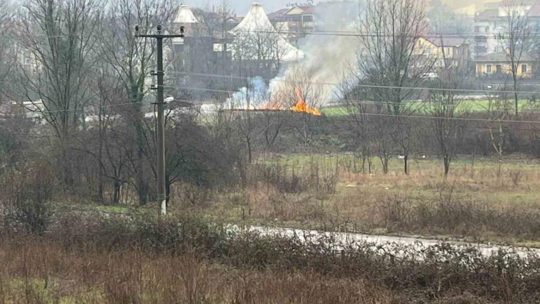 Kulübede çıkan yangın korkuttu