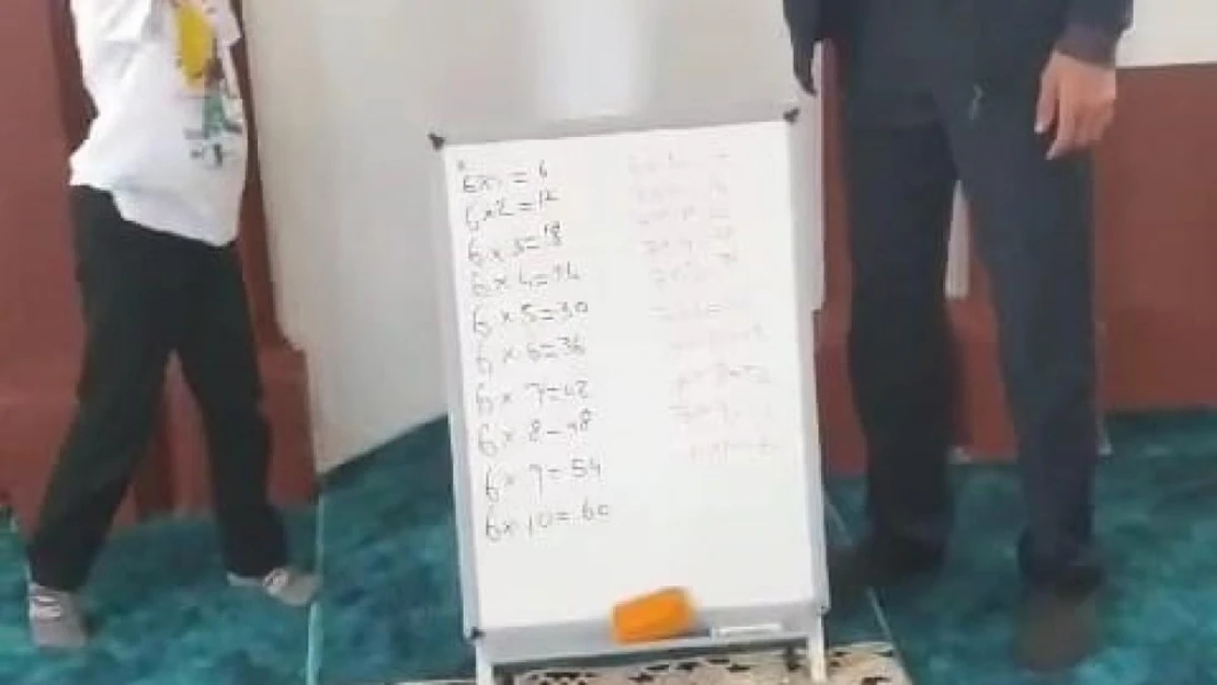 Kur'an kursunda matematik dersi