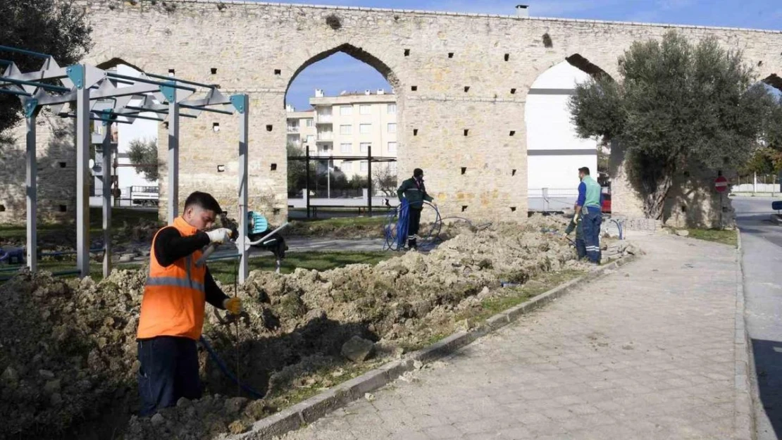 Kuşadası'nın Tarihi Su Kemeri ışıklandırılacak