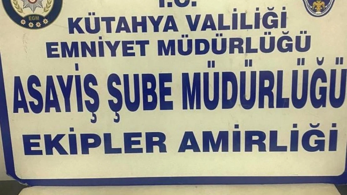 Kütahya'da bir şahsın üzerinde uyuşturucu ele geçirildi