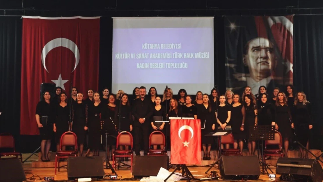 Kütahya'da THM Kadın Sesleri Topluluğu'ndan 'Kahramanlık Türküleri' konseri