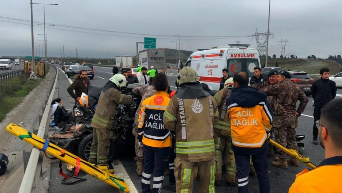 Kuzey Marmara Otoyolu'nda feci kaza: 1 ölü, 3 yaralı