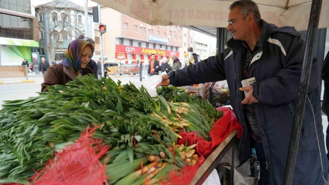 Lezzet ve şifa deposu çiriş otu tezgahlarda yerini aldı