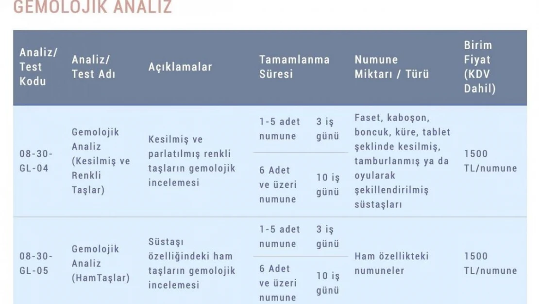 Maden Tetkik ve Arama Genel Müdürlüğü analiz fiyatlarını yüzde 400 artırdı