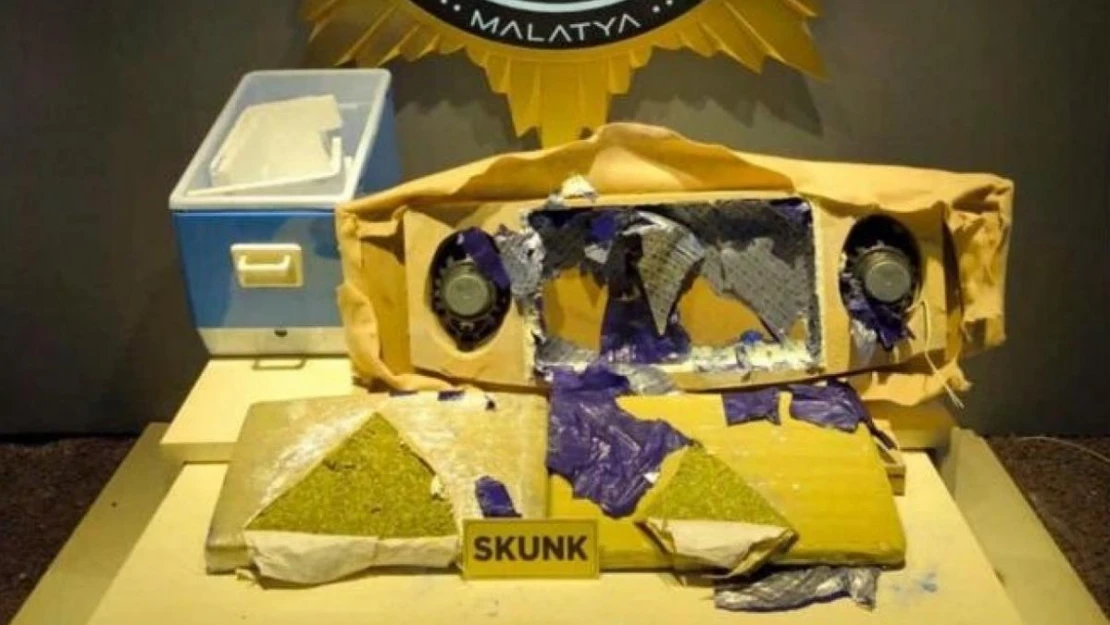 Malatya'da 6 kilo 250 gram skunk ele geçirildi