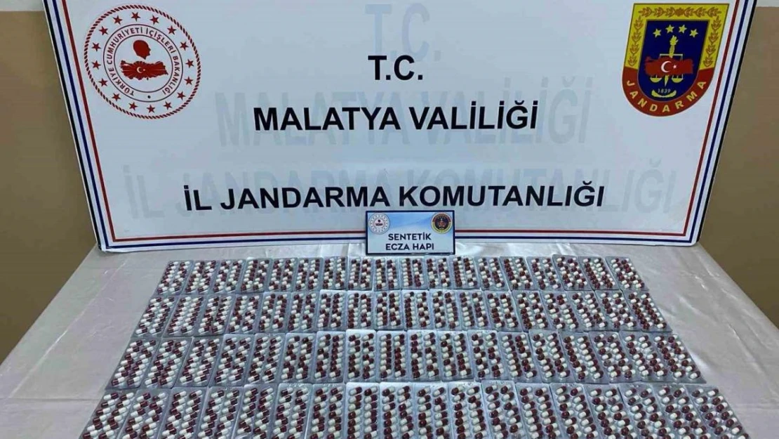 Malatya'da binden fazla sentetik hap ele geçirildi