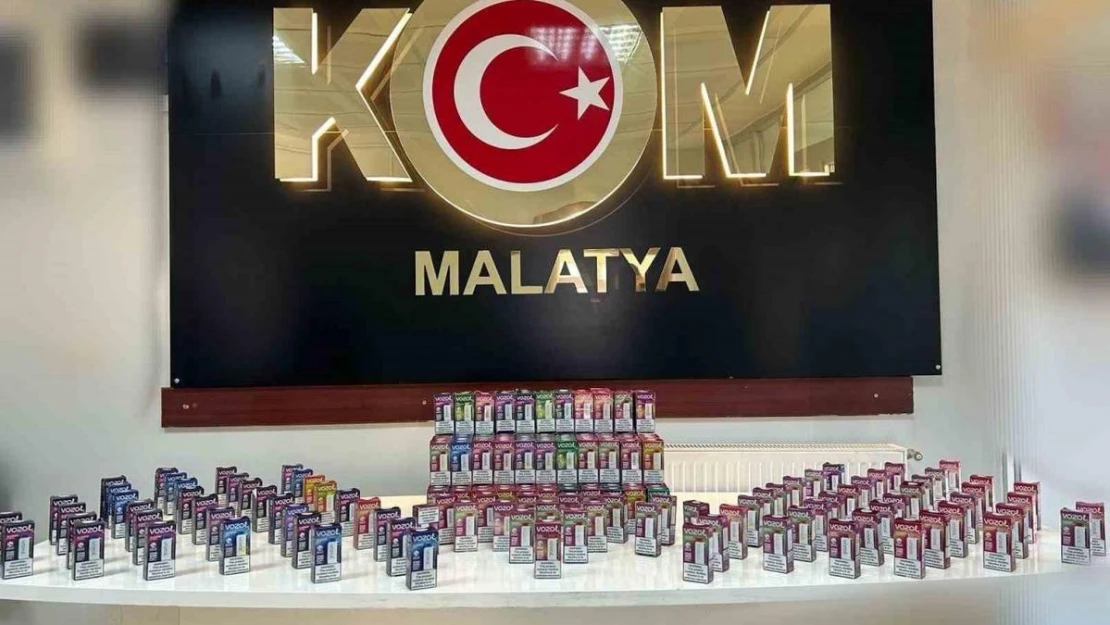 Malatya'da yolcu otobüsünde kaçak elektronik sigara ele geçirildi