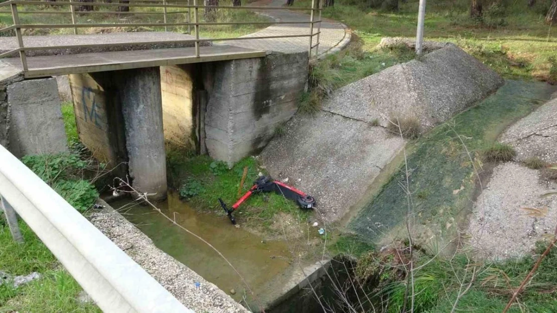 Manavgat'ta elektrikli scooter tepkisi