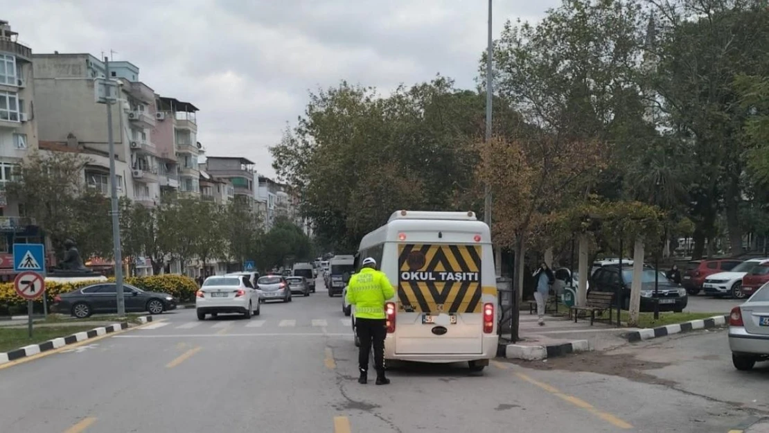 Manisa'da 304 okul servis aracından 6'sına ceza