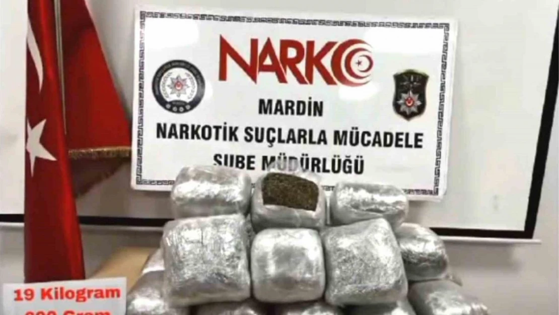 Mardin'de 19 kilo esrar ele geçirildi, 2 kişi tutuklandı