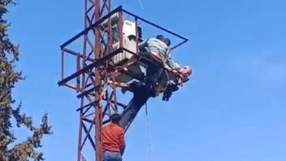 Mardin'de elektrik akımına kapılan kişi ağır yaralandı