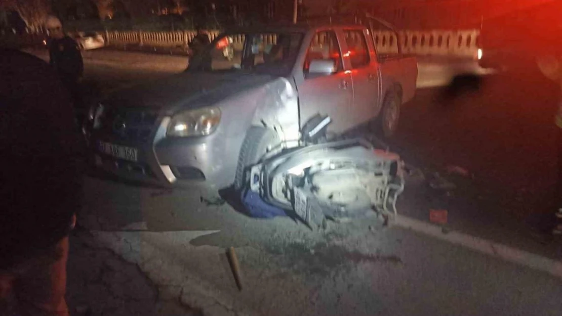 Mardin'de otomobil ile motosiklet çarpıştı: 1 ağır yaralı