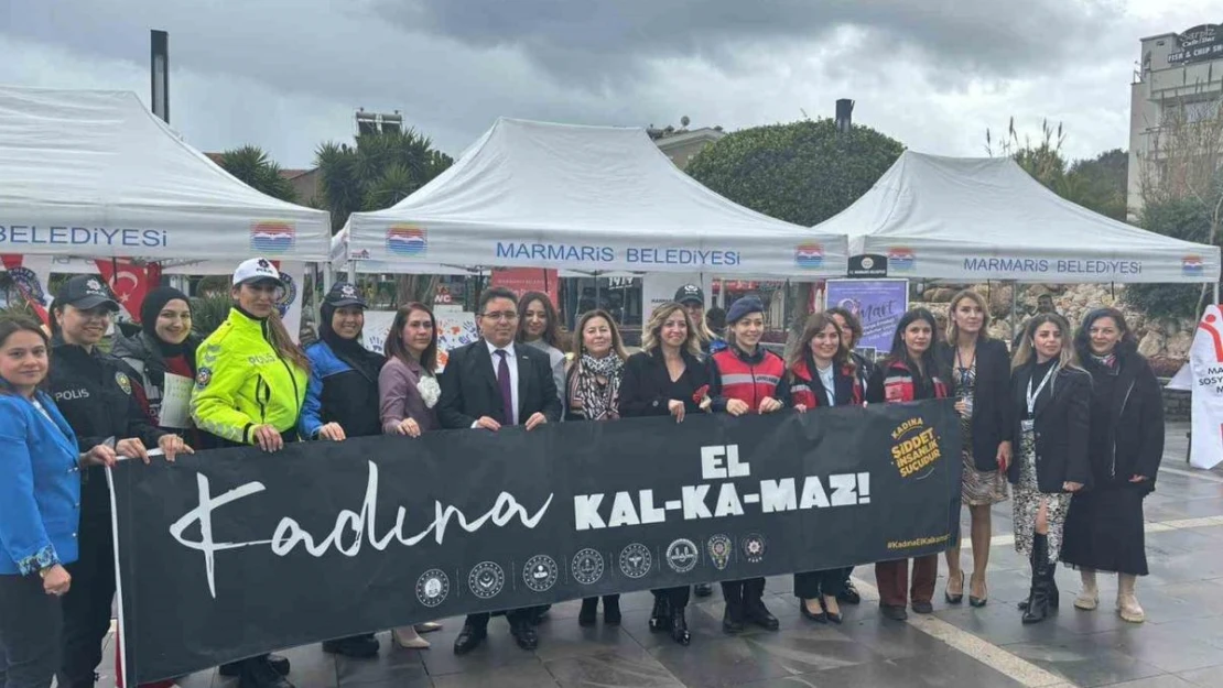 Marmaris'te Polis ve Jandarmadan 8 Mart etkinliği