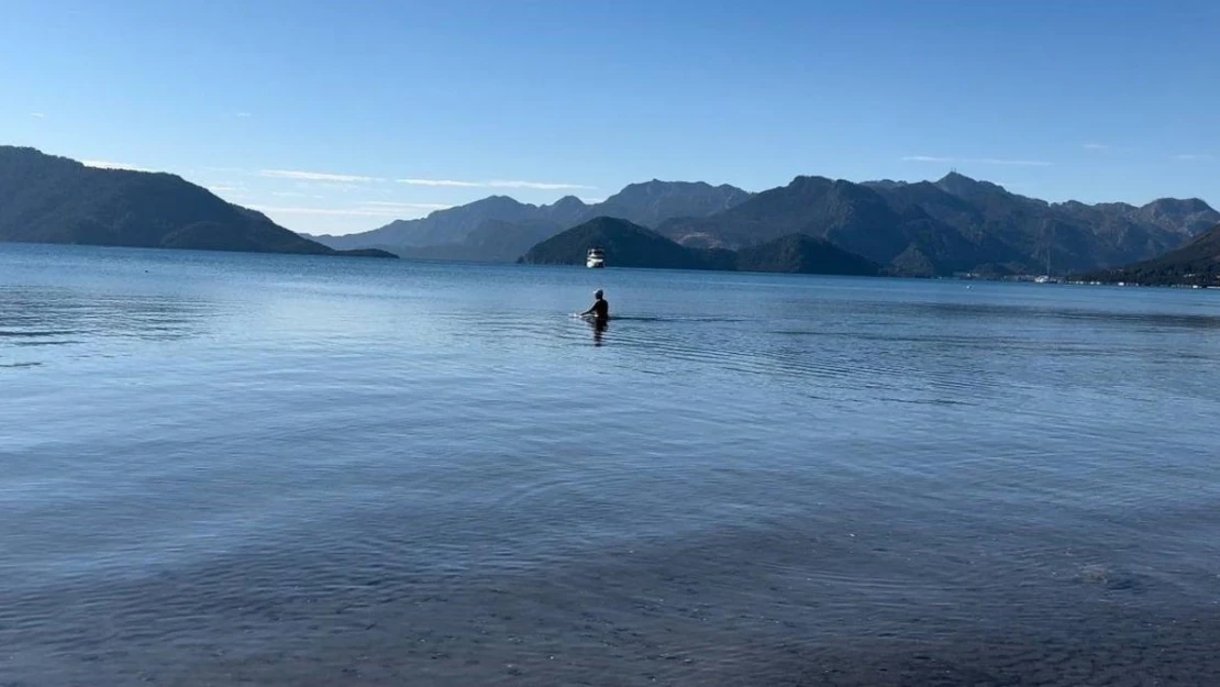 Marmaris'te Şubat ayında deniz keyfi