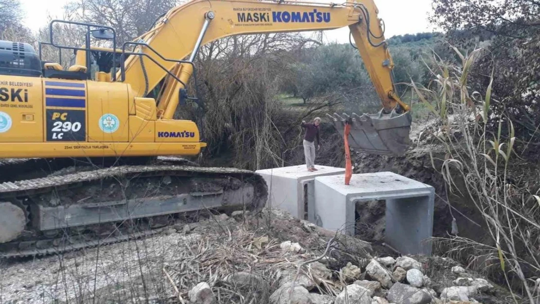 MASKİ dere yataklarında menfez montajlarına devam ediyor