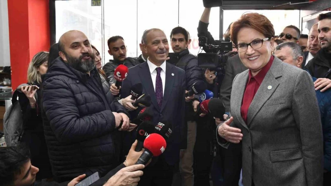 Meral Akşener'den Çubuk ve Pursaklar'da esnaf ziyareti