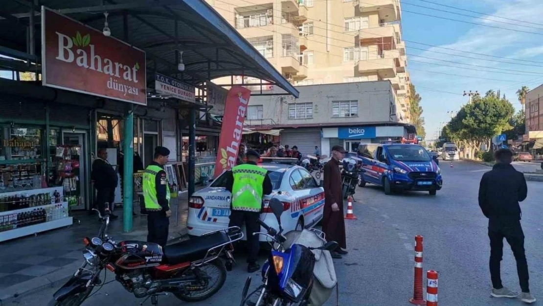 Mersin'de jandarma ekiplerince motosiklet sürücüleri denetlendi