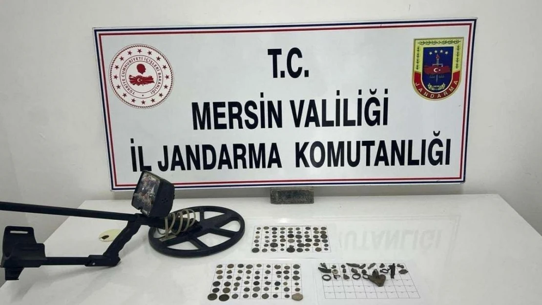 Mersin'de Roma dönemine ait 108 adet sikke ele geçirildi