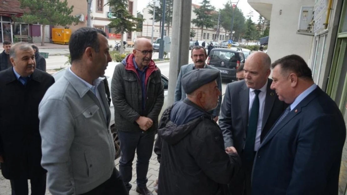 MHP'den Beylikova Belediye Başkanı Özkan Alp'e ziyaret