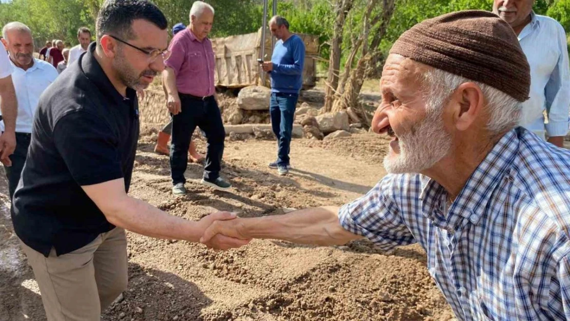 Milletvekili Çalkın, selden etkilenen Akdam köyünde